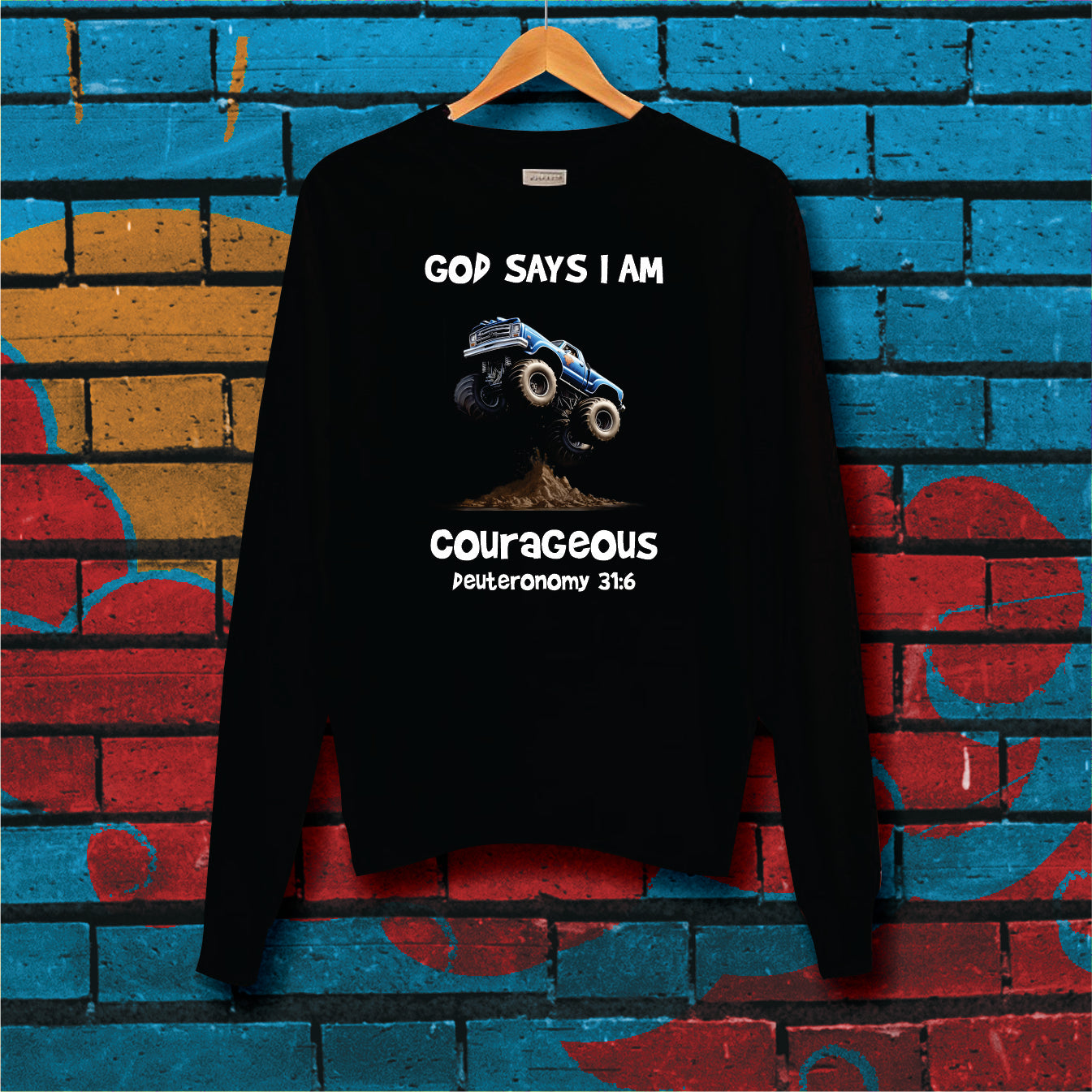 Kids Signature Range: God says I am Courageous -Crew Neck