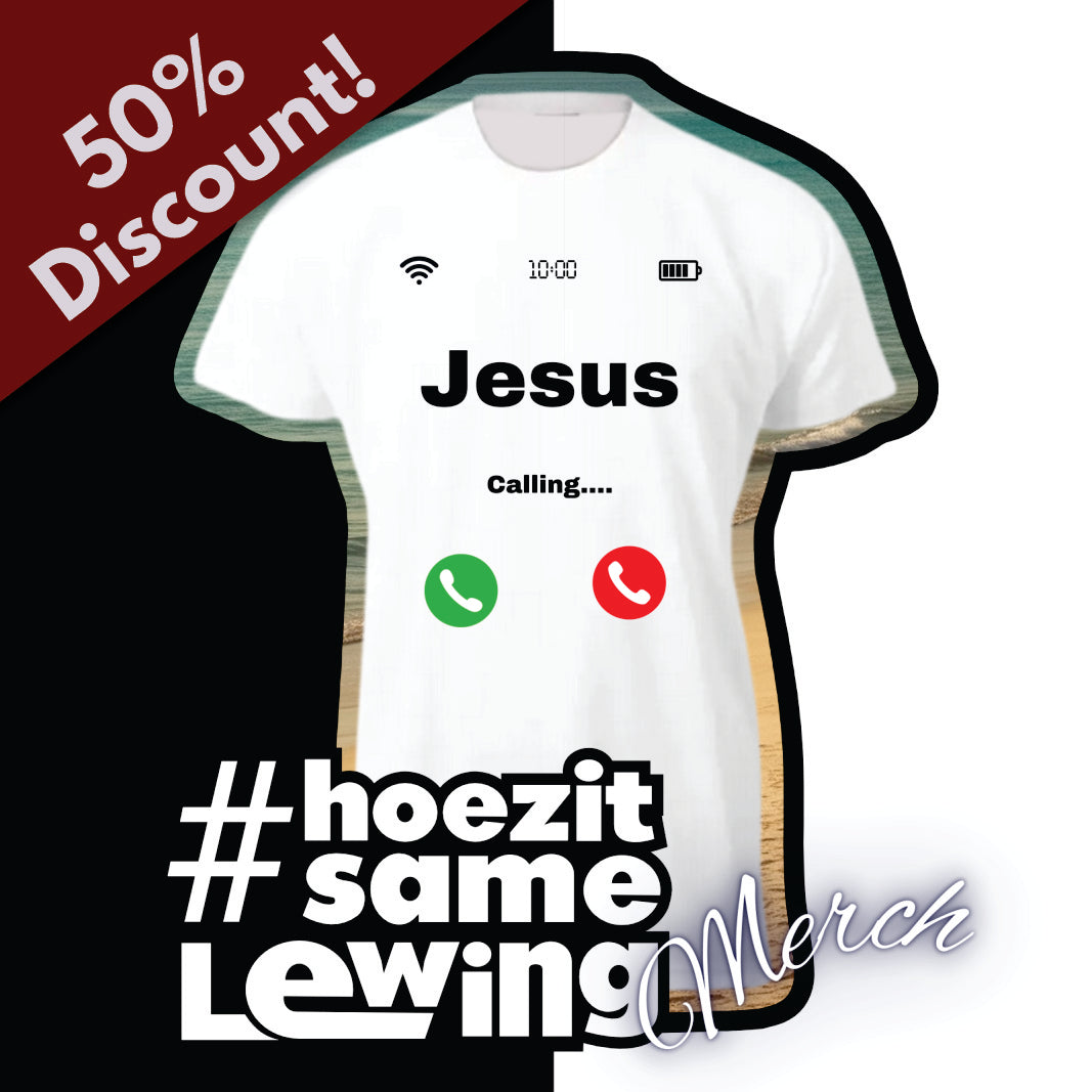 Hoezit Samelewing Men's T-Shirt Jesus Calling
