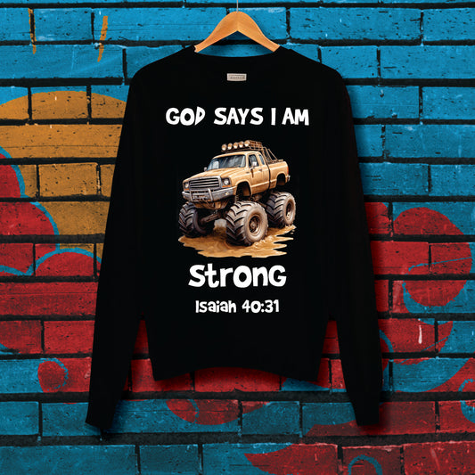 Kids Signature Range: God says I am Strong -Crew Neck