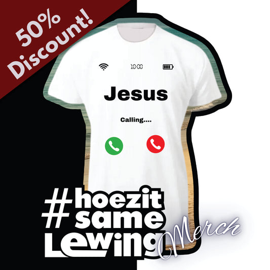Hoezit Samelewing Men's T-Shirt Jesus Calling
